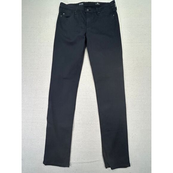 AG‎ Adriano Goldschmied Women's 27R The Prima Mid-Rise Cigarette Black Pants - Picture 1 of 9